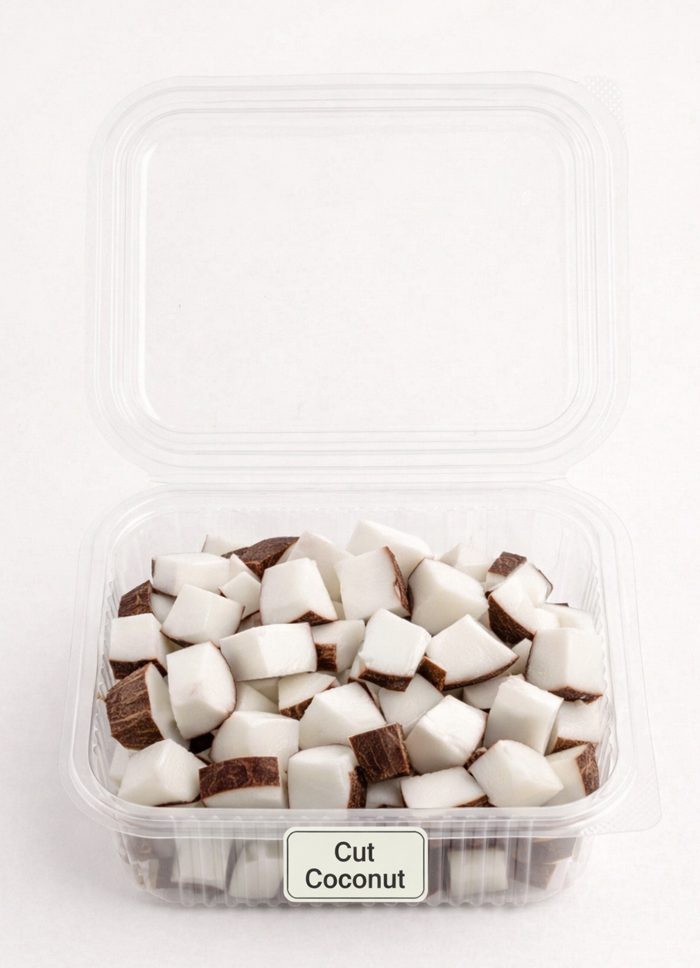 Fresh Cut Coconut Chunks